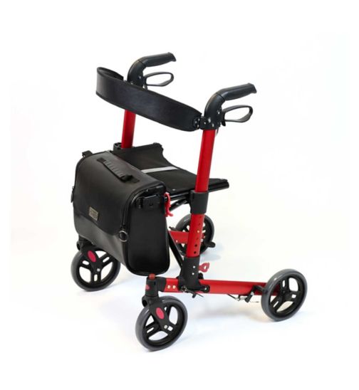 NRS Healthcare Compact Easy Rollator Red