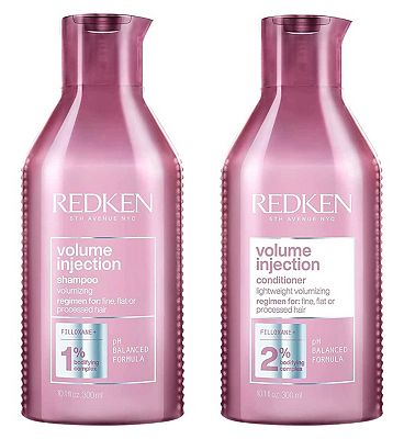 REDKEN Volume Injection Shampoo and Conditioner Duo For Fine Flat Hair