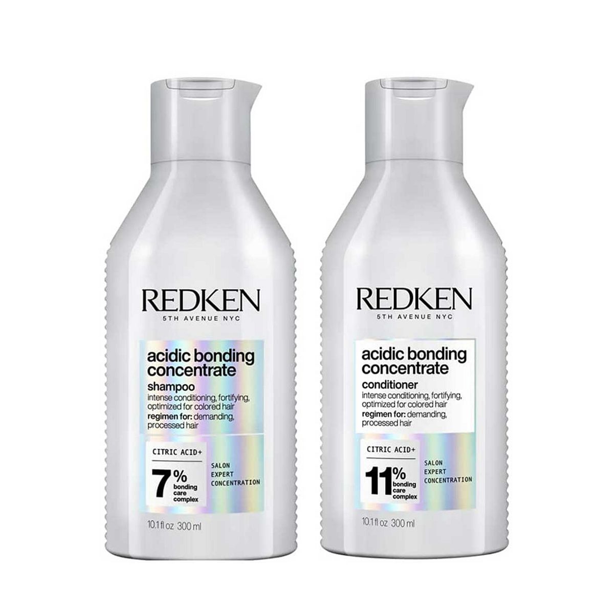 Redken Acidic Bonding Concentrate Shampoo And Conditioner Bond Repair Bundle For Damaged Hair