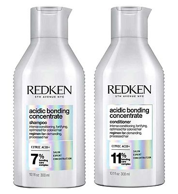 REDKEN Acidic Bonding Concentrate Shampoo and Conditioner Bond Repair Bundle For Damaged Hair