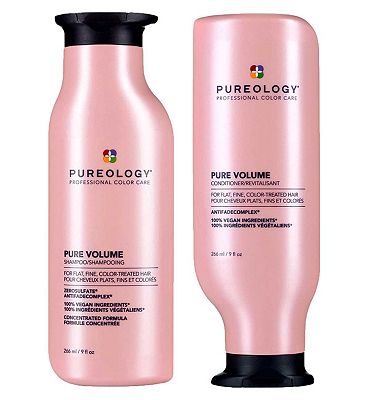 Pureology Pure Volume Shampoo and Conditioner Bundle For Fine, Flat Hair