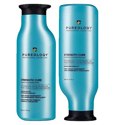 Pureology Strength Cure Shampoo and Conditioner Bundle For Damaged Hair