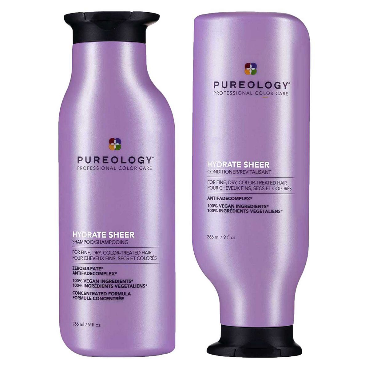 Pureology Hydrate Sheer Shampoo And Conditioner Bundle For Fine, Dry Hair