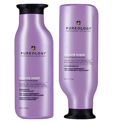 Click to view product details and reviews for Pureology Hydrate Sheer Shampoo And Conditioner Bundle For Fine Dry Hair.