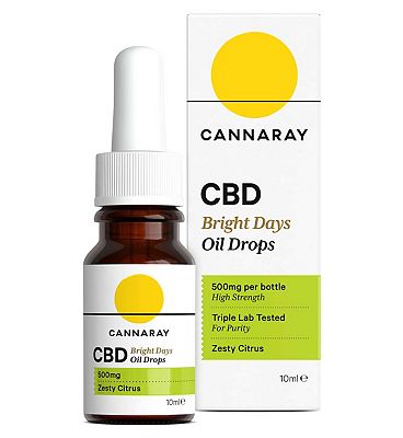 Cannaray Bright Days CBD Oil Drops 500mg - 10ml