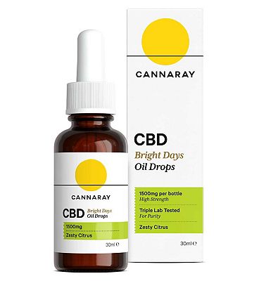 Cannaray Bright Days CBD Oil Drops 1500mg - 30ml