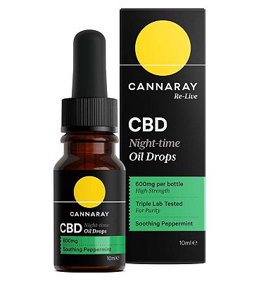 Cannaray Night-Time CBD Oil Drops 600mg - 10ml