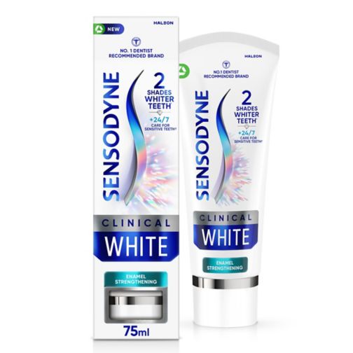Sensodyne Clinical White Enamel Strengthening Toothpaste - 75ml