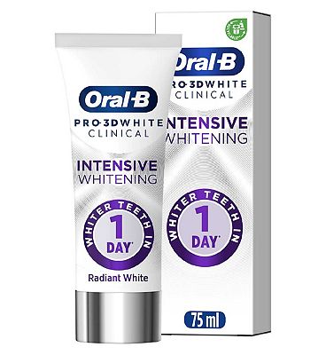 Oral-B 3D White Clinical Intensive Whitening Radiant White - 75ml
