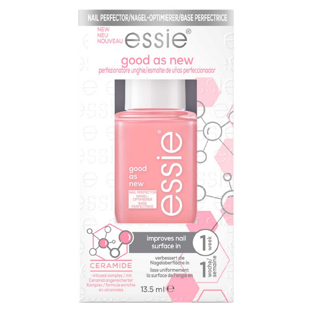 Essie Nail Care Treatment Good As New Perfector, Shade Light Pink, Concealer Corrector