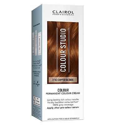 Clairol Colour Studio Step 2 Permanent Colour Cream 7/43 Copper Blonde 50ml