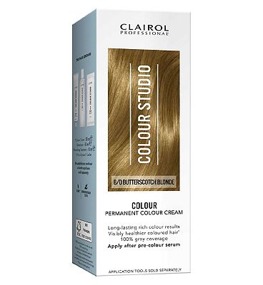 Clairol Colour Studio Step 2 Permanent Colour Cream 8/0 Butterscotch Blonde 50ml