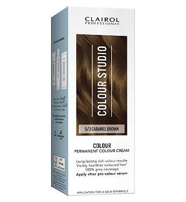 Clairol Colour Studio Step 2 Permanent Colour Cream 5/3 Caramel Brown 50ml