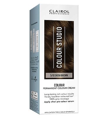 Clairol Colour Studio Step 2 Permanent Colour Cream 5/0 Cocoa Brown 50ml