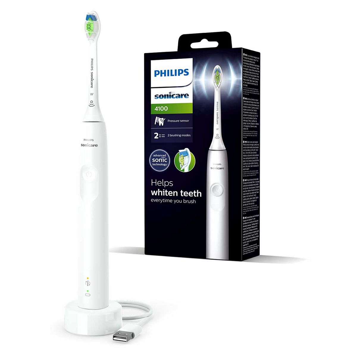 Philips Sonicare 4100 Electric Toothbrush White - Hx3681/33