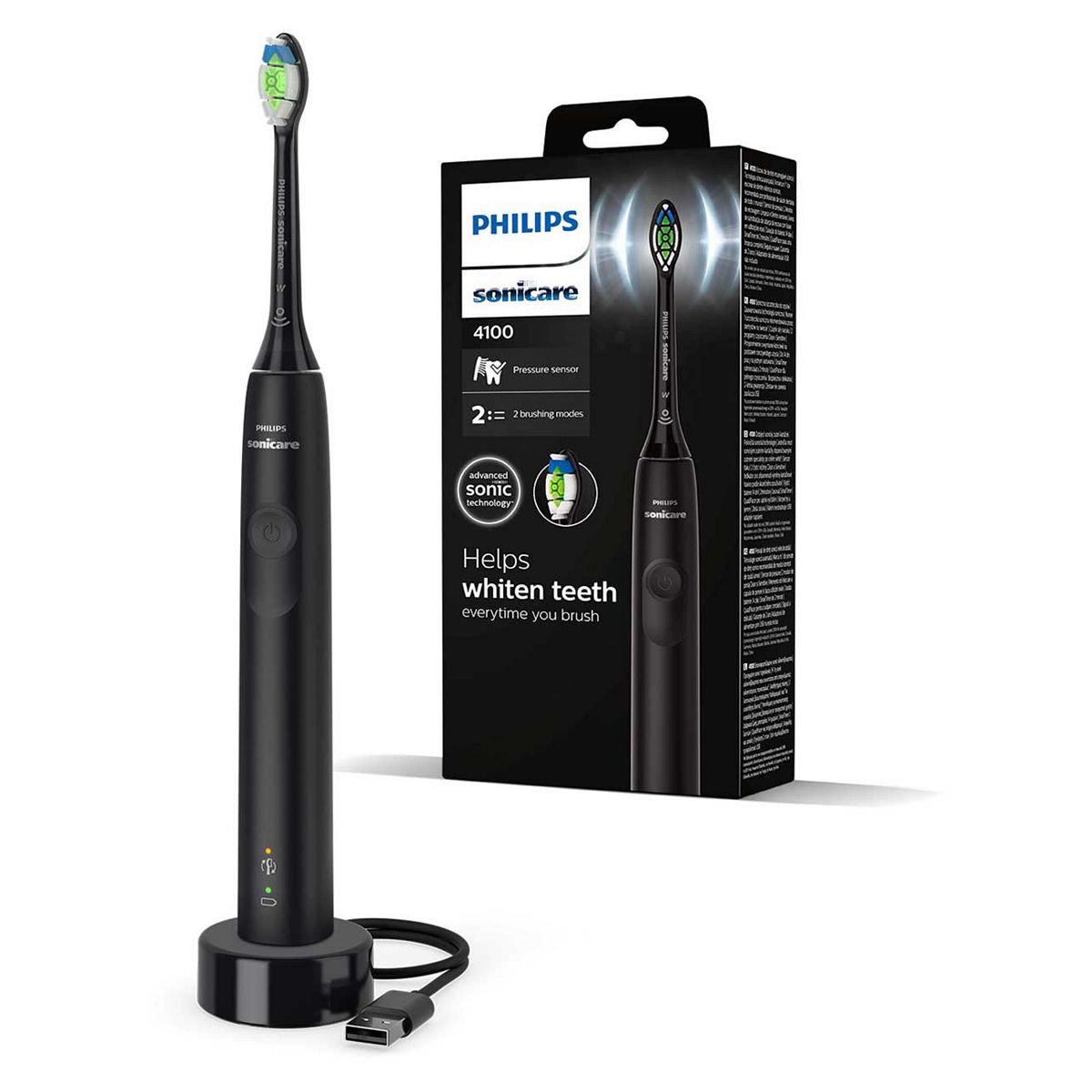 Philips Sonicare 4100 Br/>Electric Toothbrush Black - Hx3681/54
