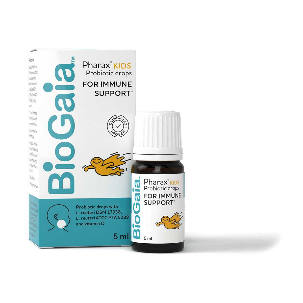 Biogaia Pharax Kids Drops With Vitamin D3 5Ml