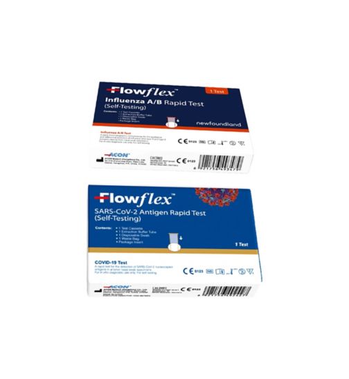 FF Influenza rapid antigen singl tst kit;FlowFlex COVID-19 Antigen Rapid Test 1s;Flowflex Antigen Rapid Test Lateral Flow Self-Testing Kit 1 Test;Flowflex Flu Test & Covid Test Bundle;Flowflex Influenza A/B Rapid Test