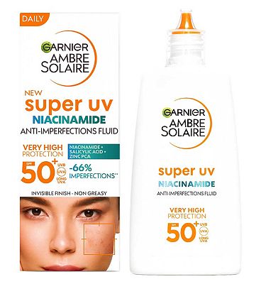 Garnier Ambre Solaire Super UV Niacinamide Facial SPF50+ Fluid 40ml