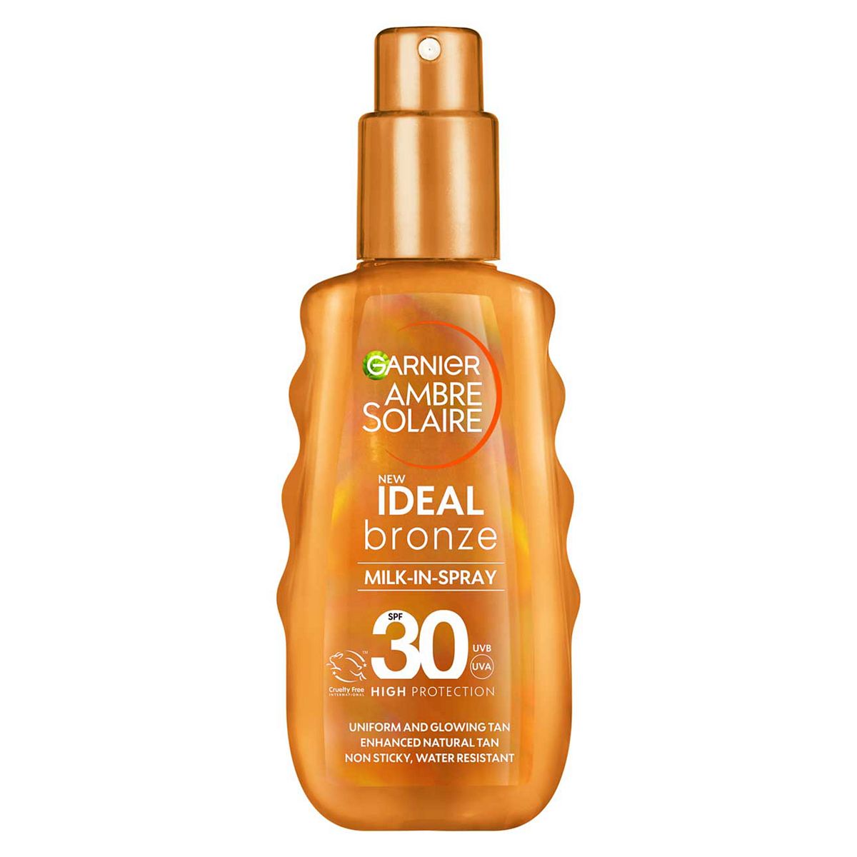 Garnier Ambre Solaire Ideal Bronze Sun Cream Milk-In Spray Spf 30 150ml