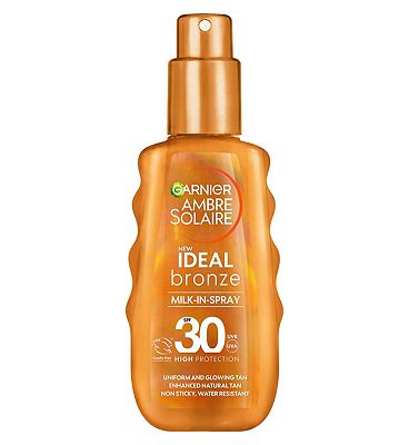 Garnier Ambre Solaire Ideal Bronze Sun Cream Milk-In Spray SPF 30 150ml