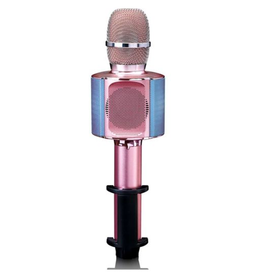 Lenco BMC-090 Karaoke Microphone With Built in Speaker And Effects - Pink