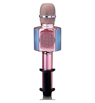 Lenco BMC-090 Karaoke Microphone With Built in Speaker And Effects - Pink