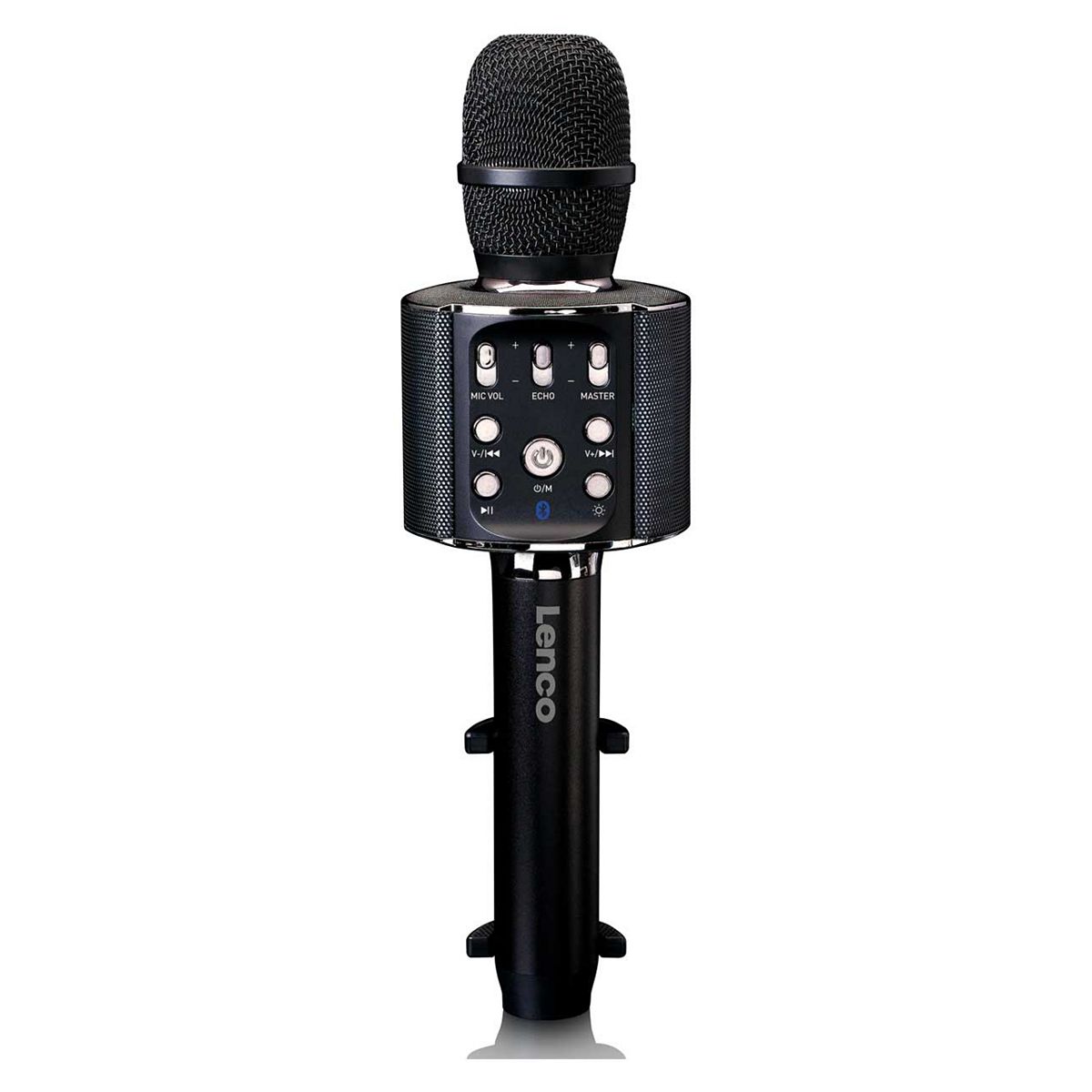 Lenco Bmc-090 Karaoke Microphone With Built In Speaker And Effects - Black