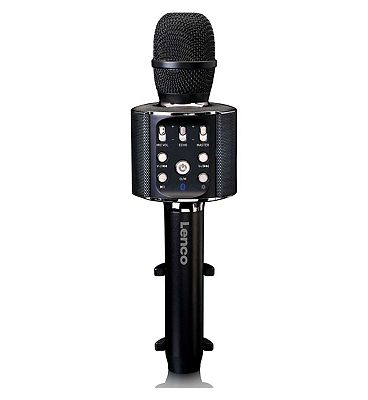 Lenco BMC-090 Karaoke Microphone With Built in Speaker And Effects - Black