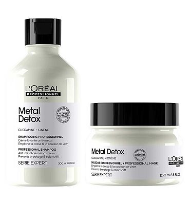 Click to view product details and reviews for Loral Professionnel Serie Expert Metal Detox Shampoo And Hair Mask Duo.