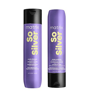Matrix So Silver Purple Shampoo and Conditioner for blonde, grey, silver hair