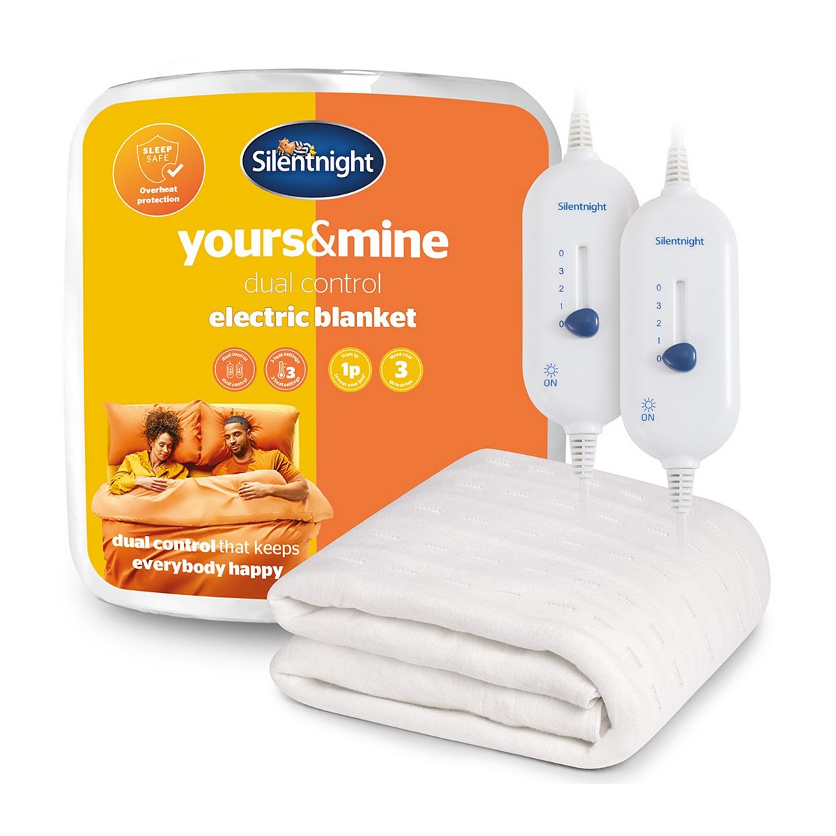 Silentnight Yours & Mine Electric Blanket Super King