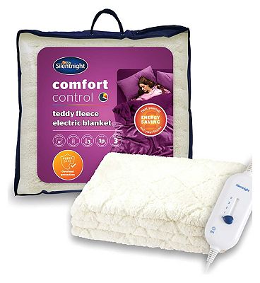 Silentnight Comfort Control Teddy Electric Blanket Single Boots