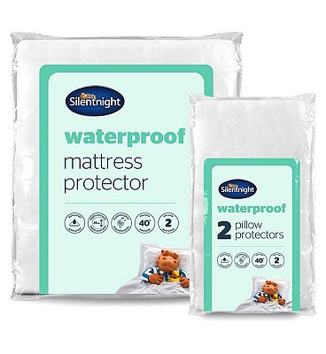 Silentnight Waterproof Mattress Protector Single & Pillow Pair
