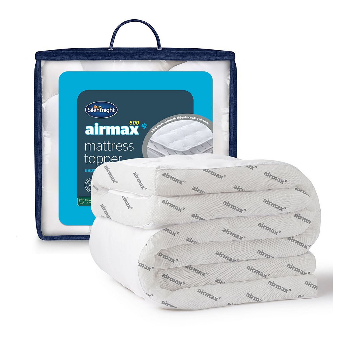 Silentnight Airmax Mattress Topper 8Cm Double