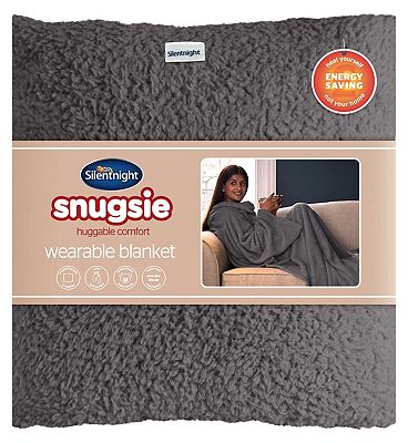 Silentnight Snugsie Wearable Blanket Charcoal