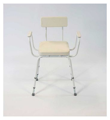 NRS Healthcare Malvern Stool with PU Arms & Padded Back