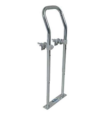 NRS Healthcare Swedish Height Adjustable Bath Grab Rail Chrome