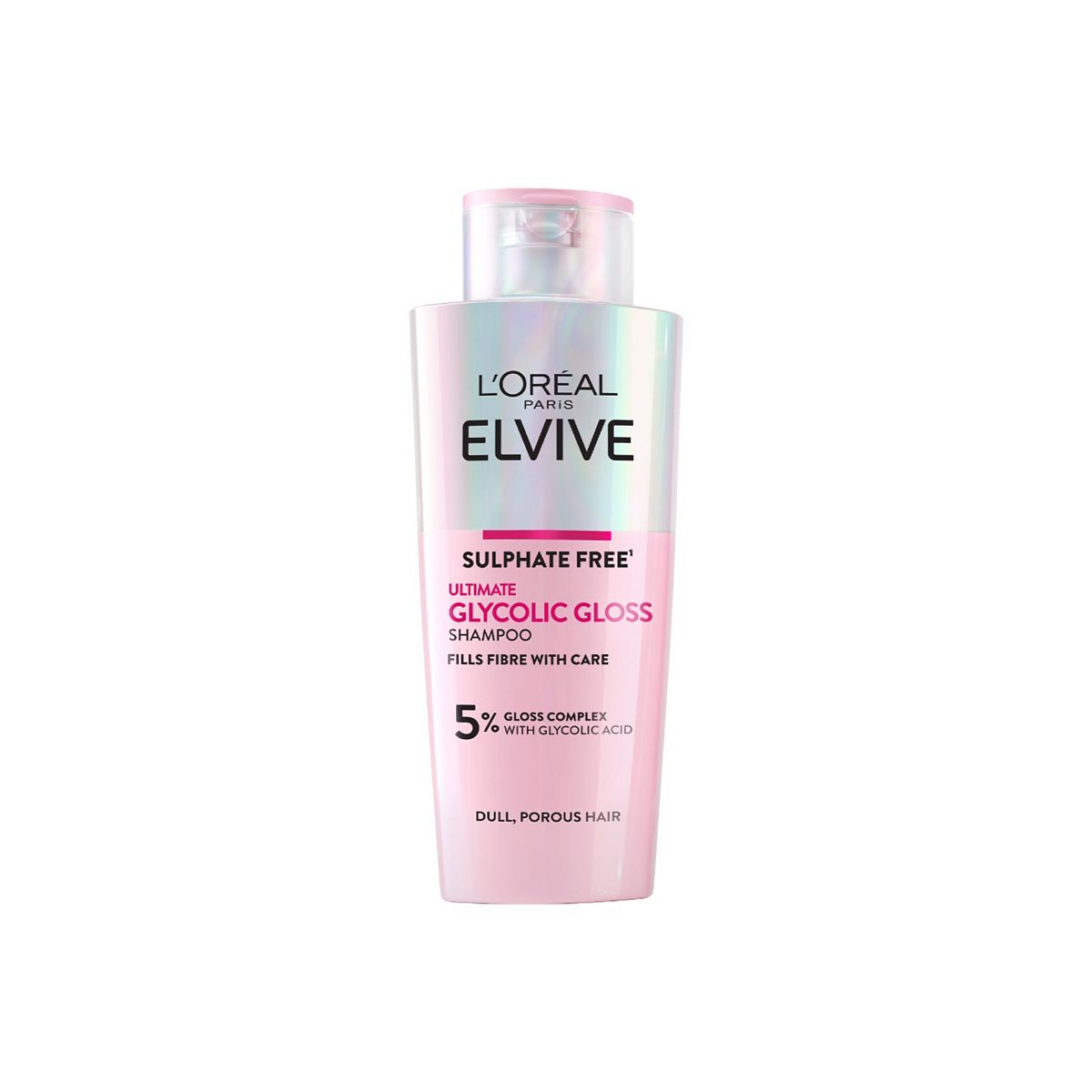 L'Oreal Paris Elvive Glycolic Gloss Sulphate Free Shampoo For Dull Hair200 ml, 200ml