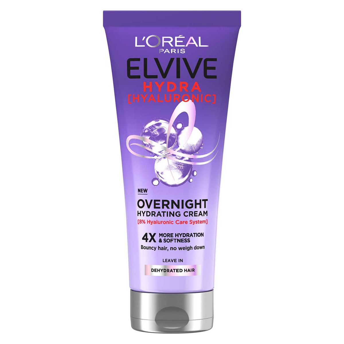 L'Oreal Elvive Hydra Hyaluronic Acid Overnight Hydrating Cream200 ml, 200ml