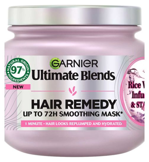 Garnier Ultimate Blends Rice Water Infusion & Starch Hair Remedy Mask 340ml