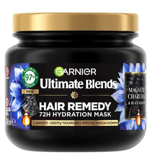 Garnier Ultimate Blends Charcoal Hair Remedy Mask 340ml