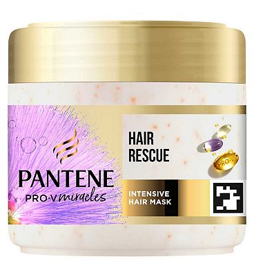 Pantene Silky & Glowing Hair Rescue Mask with Biotin & Keratin Reconstruct 300ml