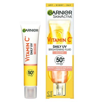 <br/>Garnier Vitamin C Daily UV Brightening Fluid Sheer Glow, SPF50+