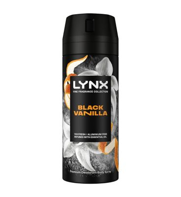 Lynx Fine Fragrance Collection Premium Deodorant Bodyspray Black