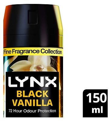 Lynx Fine Fragrance Collection Premium Deodorant Bodyspray Black Vanilla 150ml
