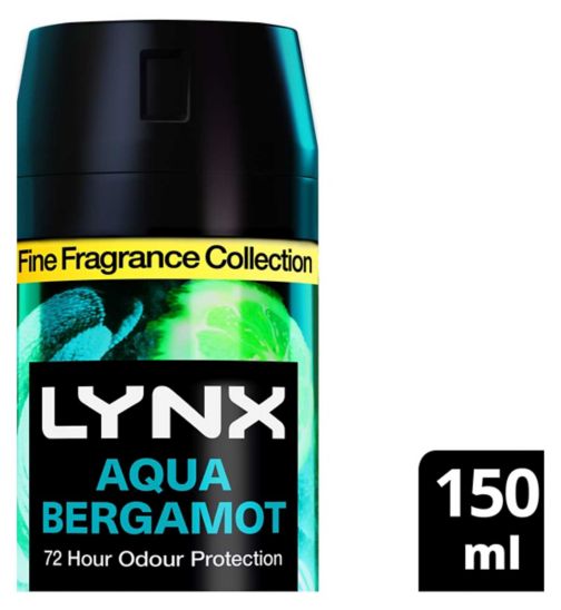Lynx Fine Fragrance Collection Premium Deodorant Bodyspray Aqua Bergamot 150ml