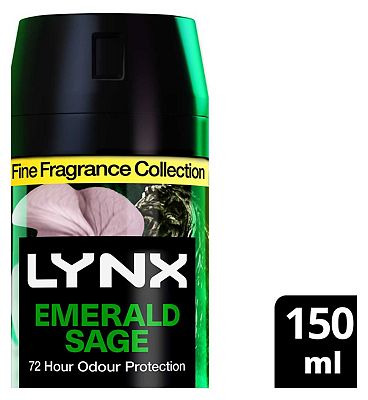 Lynx Fine Fragrance Collection Premium Deodorant Bodyspray Emerald Sage 150ml