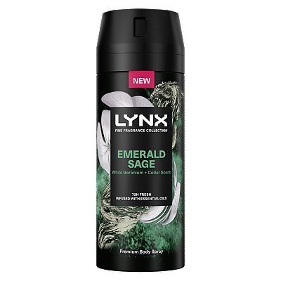 Lynx Fine Fragrance Collection Premium Deodorant Bodyspray Emerald Sage 150ml