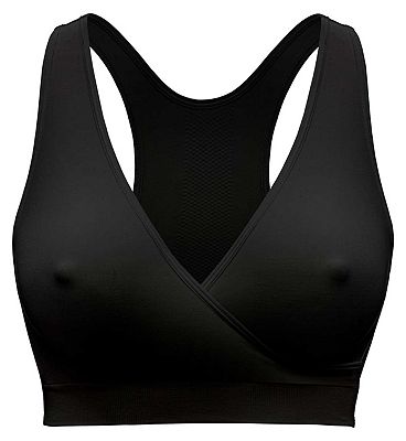 Medela Keep Cool Sleep Breathable Maternity & Nursing Bra Bra S Black